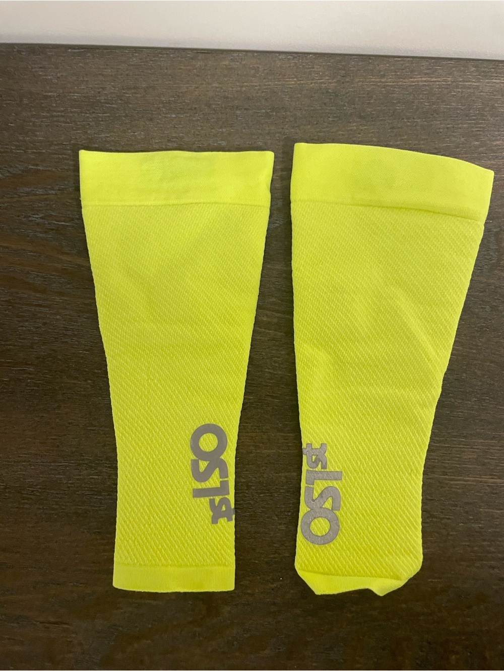 Neon Yellow Compression Calf Sleeves